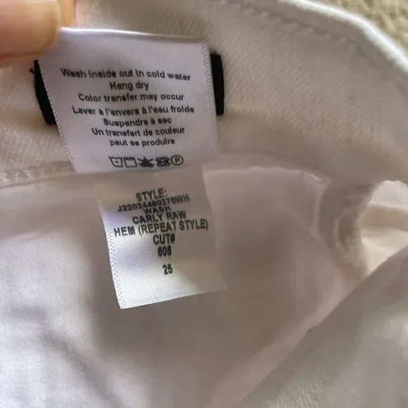 VERONICA BEARD CARLY KICK FLARE RAW HEM Size 25 NWOT